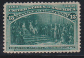 US Early Commemoratives #238 Mint\Hinged XF - SUP